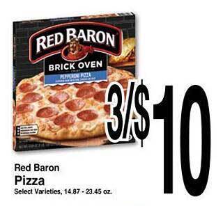 Superior Grocers Red Baron Pizza offer