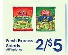 Price Rite Fresh Express Salads offer
