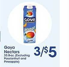 Price Rite Goya Nectars offer