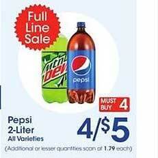 Price Rite Pepsi 2-liter offer