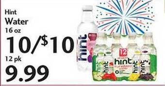 Sunset Foods Hint Water offer