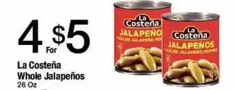 Jons International La Costeña Whole Jalapeños offer
