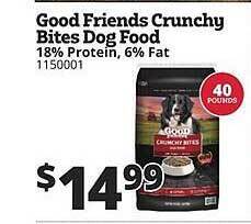 Rural King Good Friends Crunchy Bites Dog Food offer