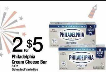 Jons International Philadelphia Cream Cheese Bar offer