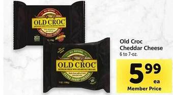 Safeway Old Croc Cheddar Cheese offer