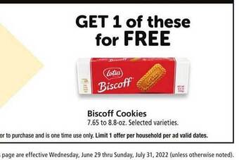 Safeway Biscoff Cookies offer