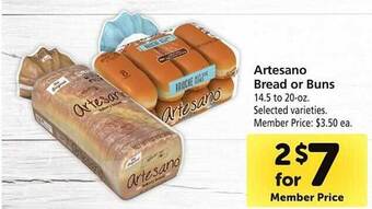 Safeway Artesano Bread Or Buns offer