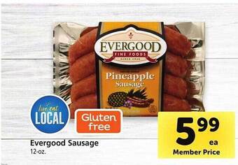 Safeway Evergood Sausage offer