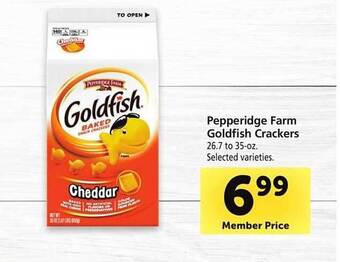 Safeway Pepperidge Farm Goldfish Crackers offer