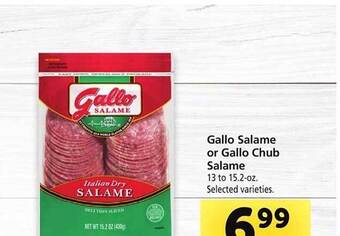 Safeway Gallo Salame Or Gallo Chub Salame offer
