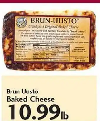 Sunset Foods Brun Uusto Baked Cheese offer