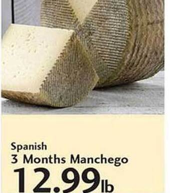Sunset Foods Spanish 3 Months Manchego offer