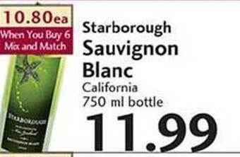 Sunset Foods Starborough Sauvignon Blanc offer