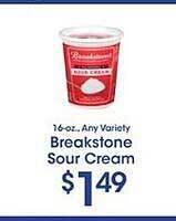 Price Rite Breakstone Sour Cream offer