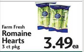 Sunset Foods Farm Fresh Romaine Hearts offer