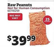 Rural King Raw Peanuts offer