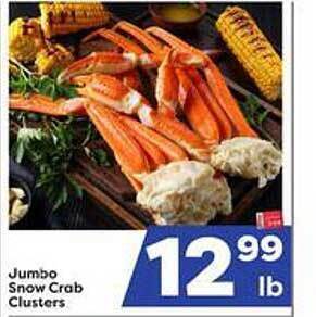 Weis Markets Jumbo Snow Crab Clusters offer
