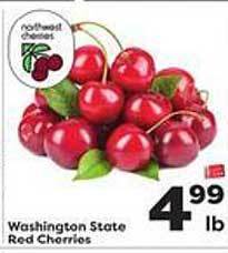 Weis Markets Washington State Red Cherries offer