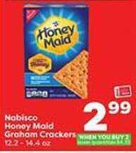 Weis Markets Nabisco Honey Maid Graham Crackers offer