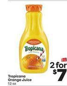 Weis Markets Tropicana Orange Juice offer