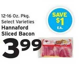 Hannaford Hannaford Sliced Bacon offer