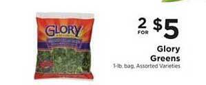 ShopRite Glory Greens offer
