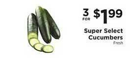 ShopRite Super Select Cucumbers offer