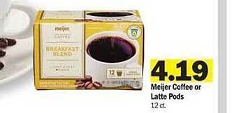 Meijer Meijer Coffee Or Latte Pods offer