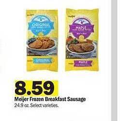 Meijer Meijer Frozen Breakfast Sausage offer
