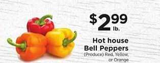 ShopRite Hot House Bell Peppers offer