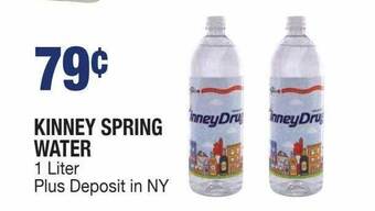 Kinney Drugs Kinney Spring Water offer