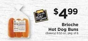 ShopRite Brioche Hot Dog Buns offer