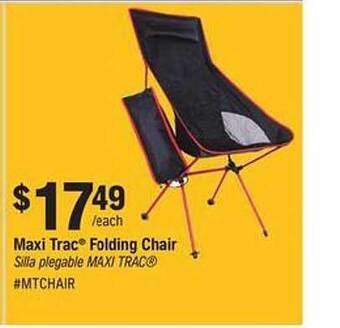 Napa Maxi Trac Folding Chair offer