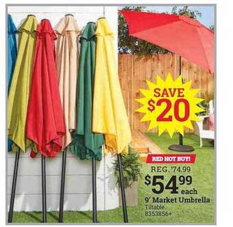 Ace Hardware 9' Market Umbrella offer