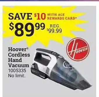 Ace Hardware Hoover Cordless Hand Vacuum offer