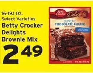 Hannaford Betty Crocker Delights Brownie Mix offer
