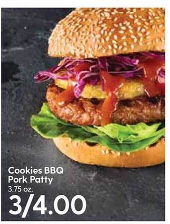 Hy-Vee Cookies Bbq Pork Patty offer