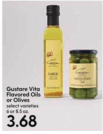 Hy-Vee Gustare Vita Flavored Oils Or Olives offer