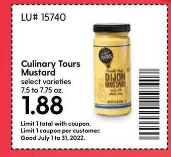 Hy-Vee Culinary Tours Mustard offer
