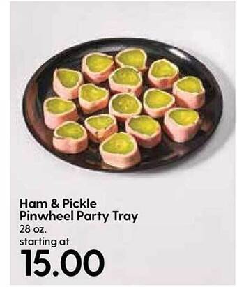 Hy-Vee Ham & Pickle Pinwheel Party Tray offer