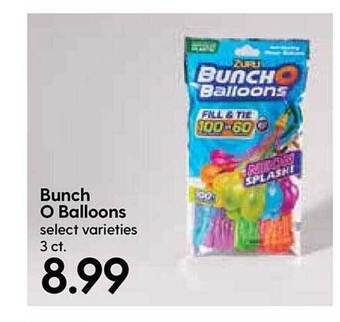 Hy-Vee Bunch O Balloons offer