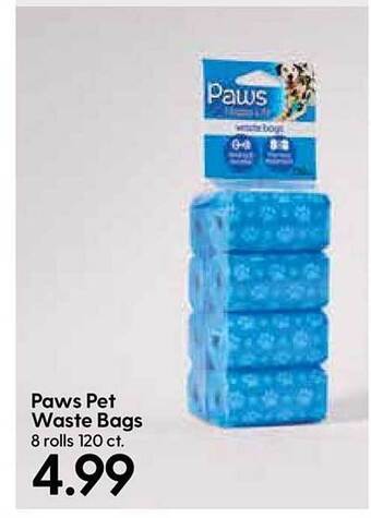 Hy-Vee Paws Pet Waste Bags offer