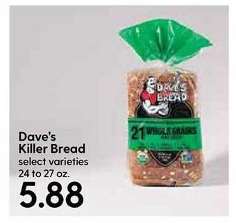 Hy-Vee Dave's Killer Bread offer