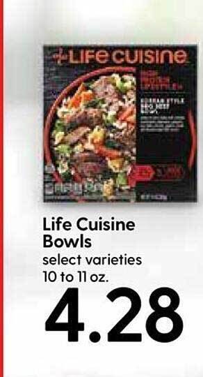 Hy-Vee Life Cuisine Bowls offer
