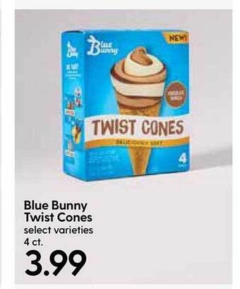 Hy-Vee Blue Bunny Twist Cones offer