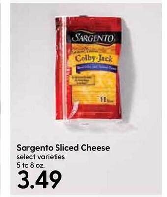 Hy-Vee Sargento Sliced Cheese offer
