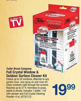 Ace Hardware Fuller Brush Company Full Crystal Window & Outdoor Surface Cleaner Kit offer
