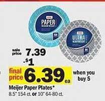 Meijer Meijer Paper Plates offer
