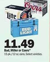 Meijer Bud, Miller Or Coors offer