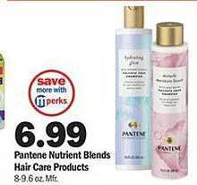 Meijer Pantene Nutrient Blends Hair Care Products offer
